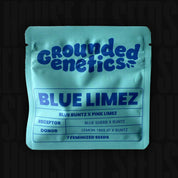 Grounded Genetics „Blue Limez“-Packung mit 7 feminisierten Samen.